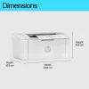 HP LaserJet M110w printeris, lāzeris, 600 x 600 DPI, A4, 20 lpp/min, tīklam gatavs, balts