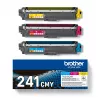 Toner Multipack Brother TN241CMY 2200 lapas ciāna fuksīna dzeltena