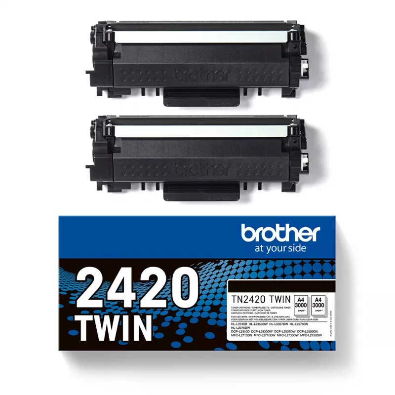 Toner Brother TN2420 Twin-pack 3000 lapas melns
