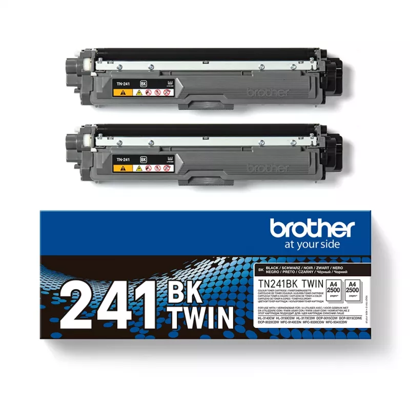 Brother TN241BK toneris - 2000 lappuses - Melns - 2 gab.