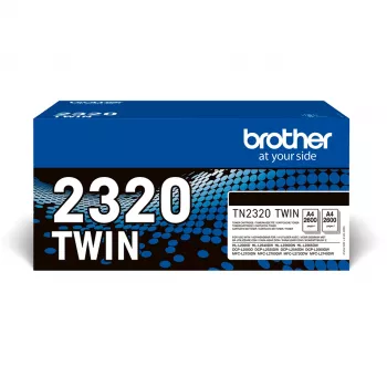 tonera kasete Brother TN-2320TWIN 2600 lapas Melns