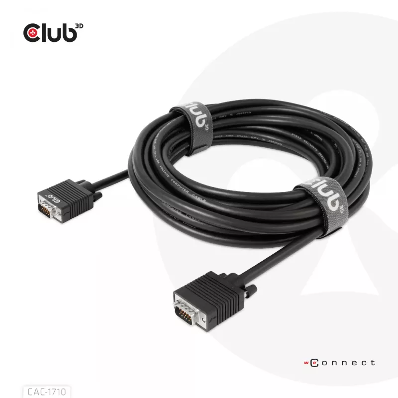 VGA kabelis divvirzienu M/M 10m/32,8ft CLUB3D CAC-1710