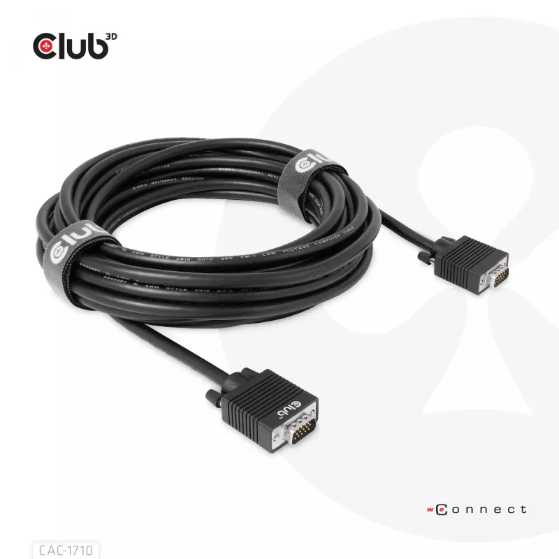 VGA kabelis divvirzienu M/M 10m/32,8ft CLUB3D CAC-1710