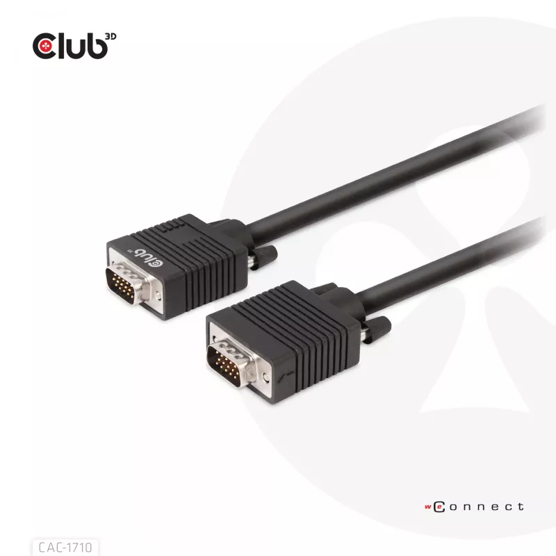 VGA kabelis divvirzienu M/M 10m/32,8ft CLUB3D CAC-1710