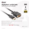 DisplayPort to VGA kabelis M/M CLUB3D CAC-1012 2m