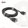 VGA kabelis, divvirzienu, M/M, 3 m, 28AWG, CLUB3D CAC-1703
