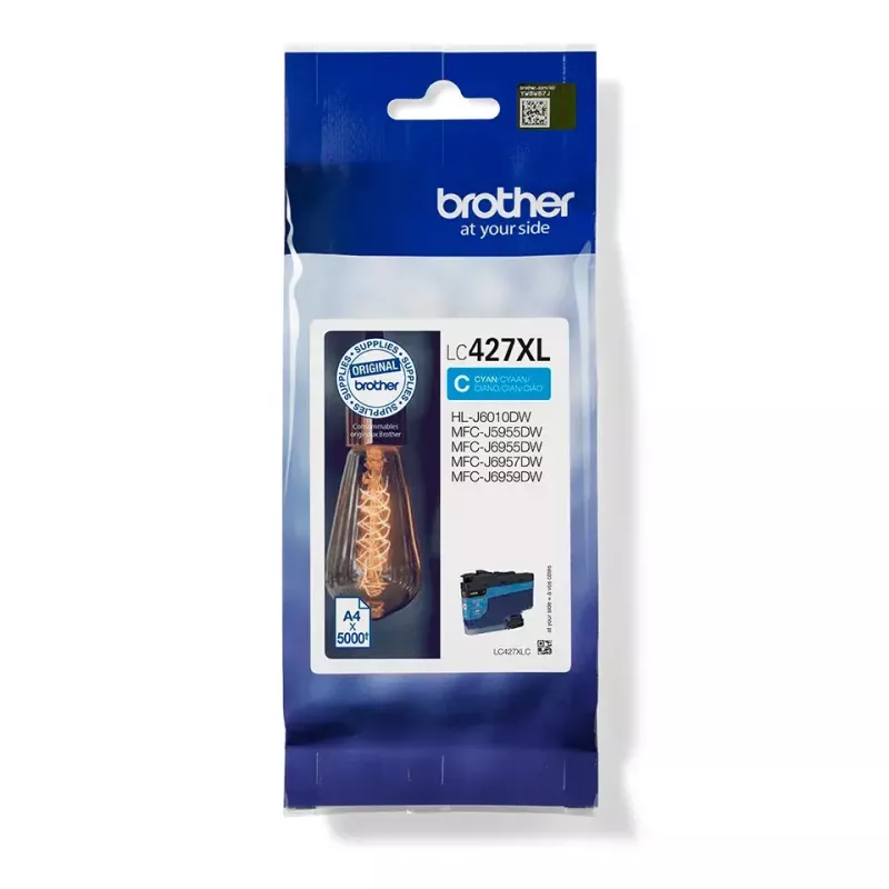 Brother LC-427XLC tintes kasetne 1 gab. Oriģināla augstas (XL) ietilpības ciāna