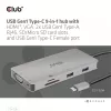 CLUB3D USB Gen1 Type-C 9-in-1 centrmezgls ar HDMI, VGA, 2x USB Gen1 Type-A, RJ45, SD/Micro SD karšu slotiem un USB Gen1 Type-C sieviešu portu