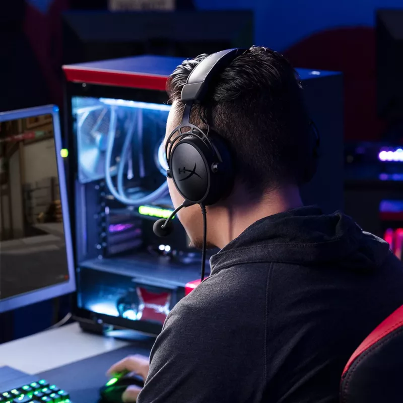 HyperX Cloud Alpha - Spēļu austiņas (Melni-sarkanas)