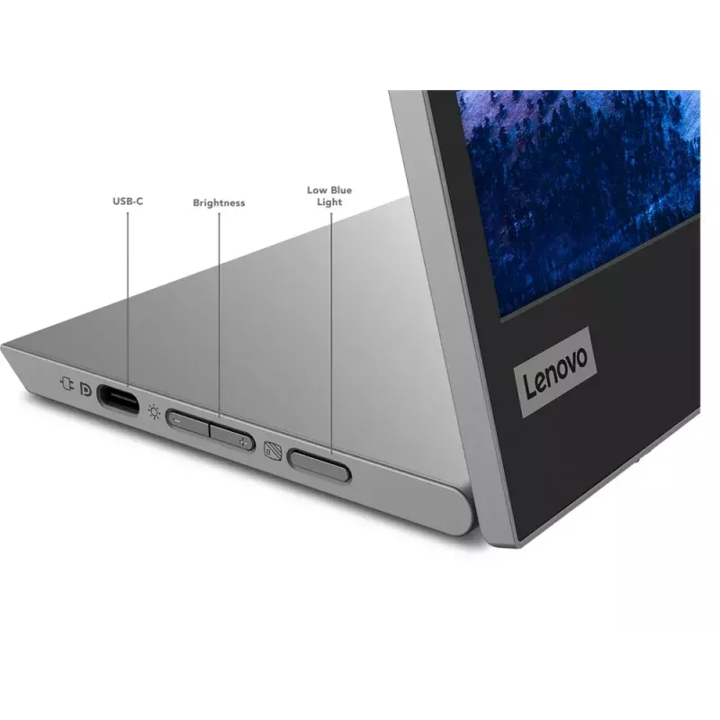 Monitors Lenovo L15 15,6 collu LED IPS Full HD 1920×1080, 60Hz, 14 ms, 250 cd/m², USB-C PD 65W, VESA, augstuma regulēšana