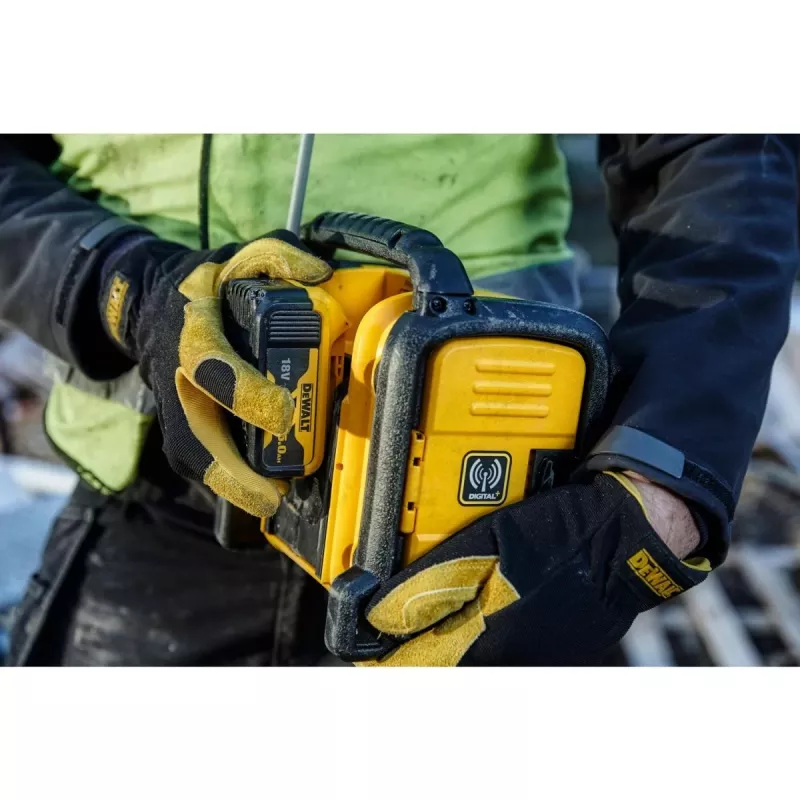 DEWALT bezvadu litija jonu DAB+/FM kompaktais radio — tikai instruments