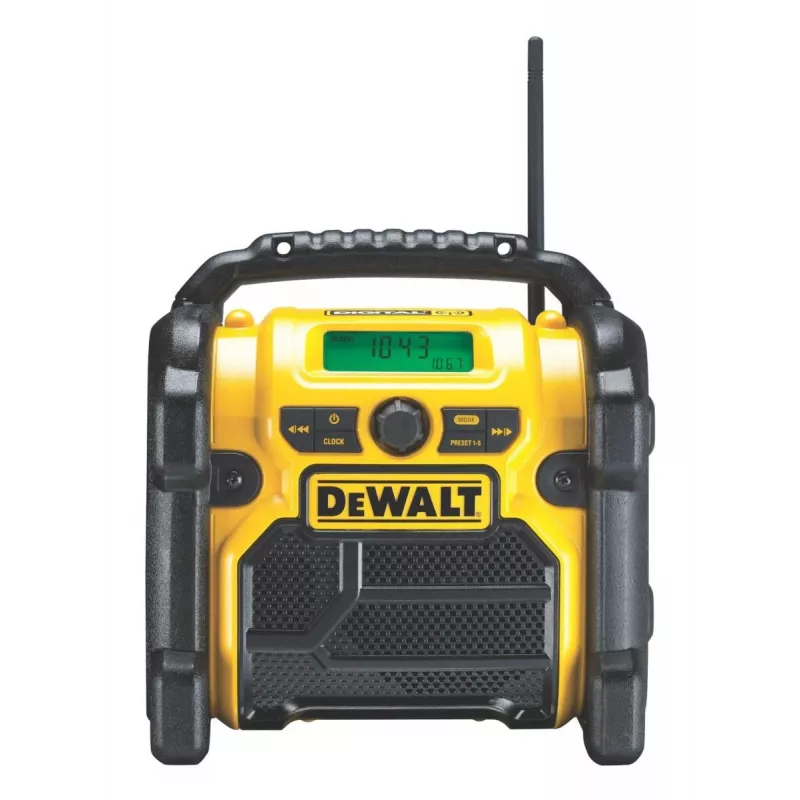 DEWALT bezvadu litija jonu DAB+/FM kompaktais radio — tikai instruments