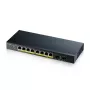 Zyxel GS1900-10HP pārvaldāms L2 Gigabit Ethernet (10/100/1000) Power over Ethernet (PoE) Melns