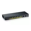 Zyxel GS1900-10HP pārvaldāms L2 Gigabit Ethernet (10/100/1000) Power over Ethernet (PoE) Melns