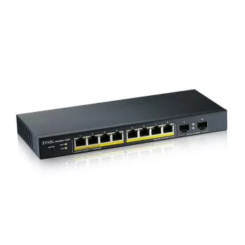 Zyxel GS1900-10HP pārvaldāms L2 Gigabit Ethernet (10/100/1000) Power over Ethernet (PoE) Melns