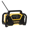 Pārnēsājams radio DeWALT DCR029-QW DAB FM, maiņstrāvas/līdzstrāvas barošana, Bluetooth, USB uzlāde, displejs, melns/dzeltens