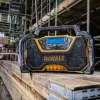 Pārnēsājams radio DeWALT DCR029-QW DAB FM, maiņstrāvas/līdzstrāvas barošana, Bluetooth, USB uzlāde, displejs, melns/dzeltens