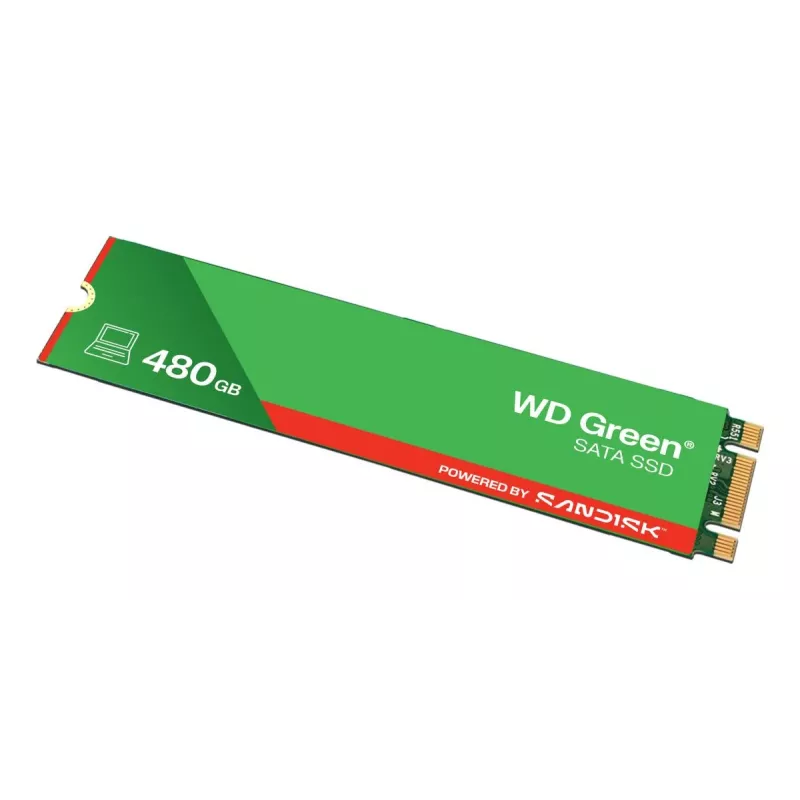 WESTERN DIGITAL SSD - WD Green - 480GB - SATA 6Gb/s - M.2 2280 - MTTF 2.0M stundas