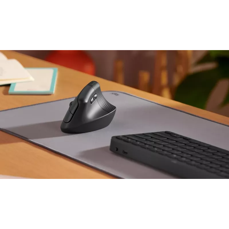 LOGITECH Lift vertikālā ergonomiskā pele - labā roka - bezvadu - grafīta melna