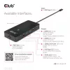 CLUB3D 7-in-1 Type-C centrmezgls ar 2x HDMI, 2x USB Gen1 Type-A, 1x RJ45, 1x 3.5mm Audio, 1x USB Gen1 Type-C 100W sieviešu ports