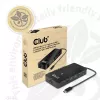 CLUB3D 7-in-1 Type-C centrmezgls ar 2x HDMI, 2x USB Gen1 Type-A, 1x RJ45, 1x 3.5mm Audio, 1x USB Gen1 Type-C 100W sieviešu ports