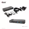 CLUB3D DisplayPort/HDMI KVM slēdzis diviem DisplayPort 4K 60Hz