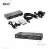 CLUB3D DisplayPort/HDMI KVM slēdzis diviem DisplayPort 4K 60Hz