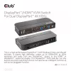 CLUB3D DisplayPort/HDMI KVM slēdzis diviem DisplayPort 4K 60Hz