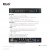 CLUB3D DisplayPort/HDMI KVM slēdzis diviem DisplayPort 4K 60Hz