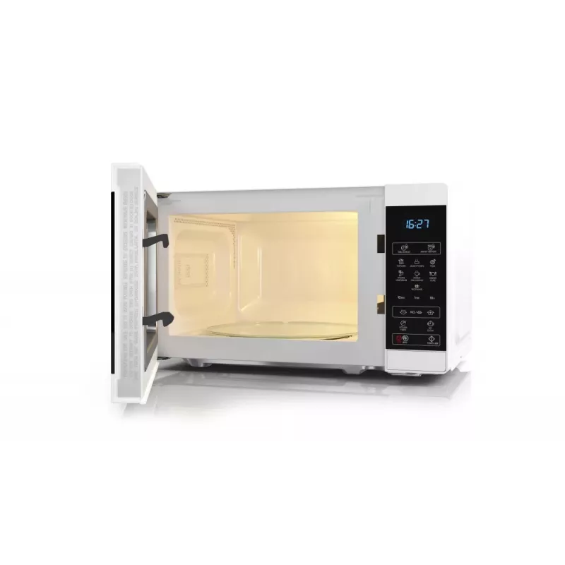 Sharp YC-MS02E-W mikroviļņu krāsns melna, balta Solo mikroviļņu krāsns Darba virsmas 20 L 800 W