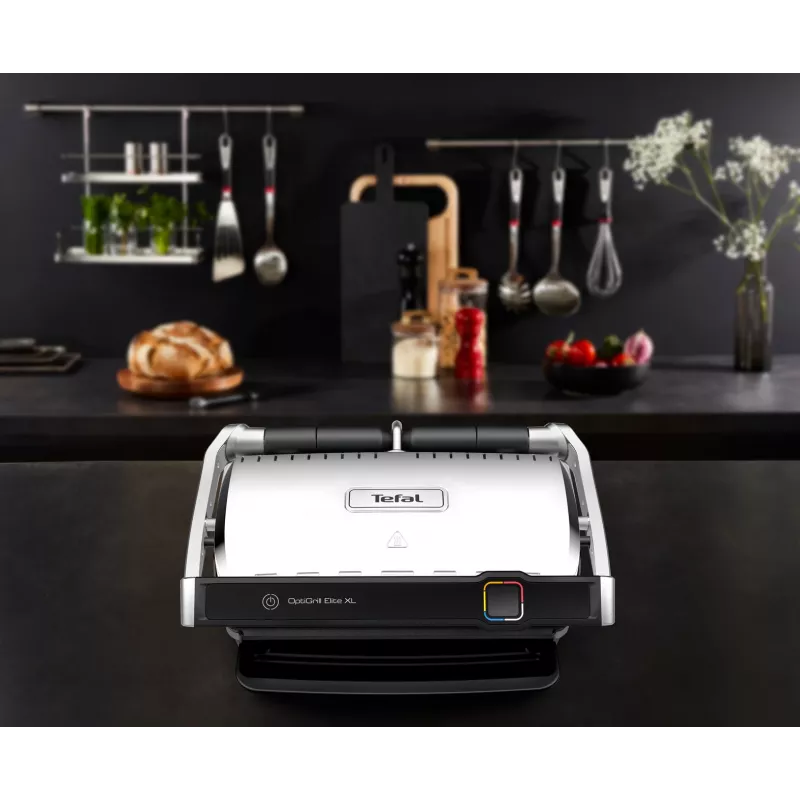 Kontakta grils Tefal OptiGrill Elite XL GC760D Nerūsējošais tērauds 2200W