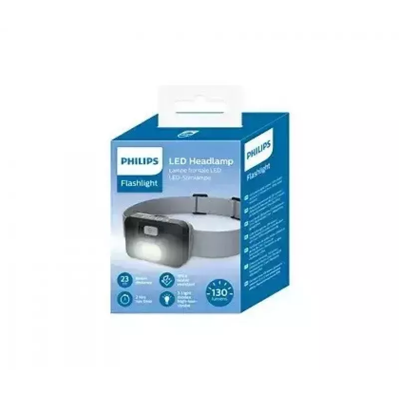 Galvas lukturis Philips SFL1000H/10 melns — LED, 100 lūmeni