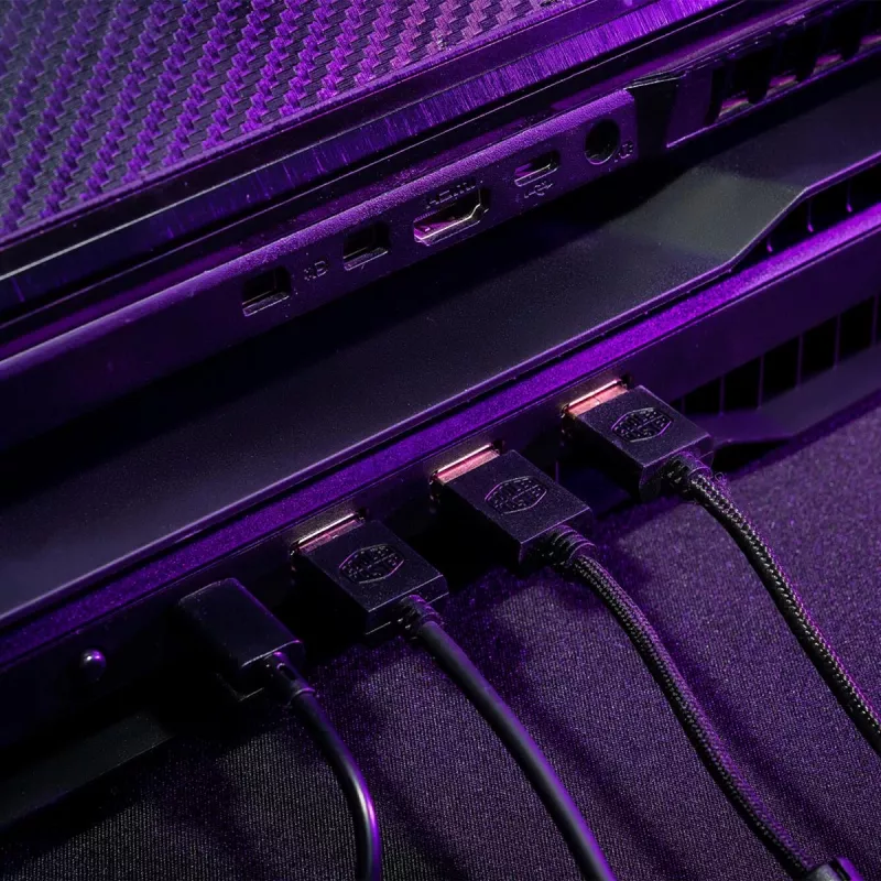 Cooler Master NotePal X150 Spectrum portatīvā datora dzesēšanas paliktnis līdz 17 collām, ar 4 portu USB centrmezglu