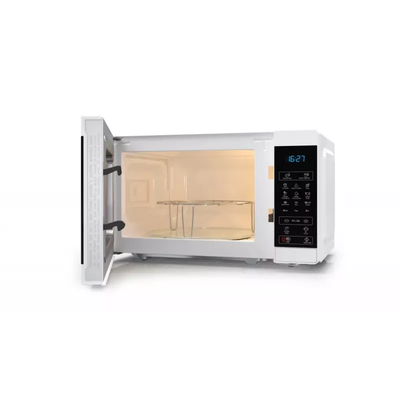 Sharp YC-MG02E-W mikroviļņu krāsns zila, balta, darba virsmas, 20 L, 800 W