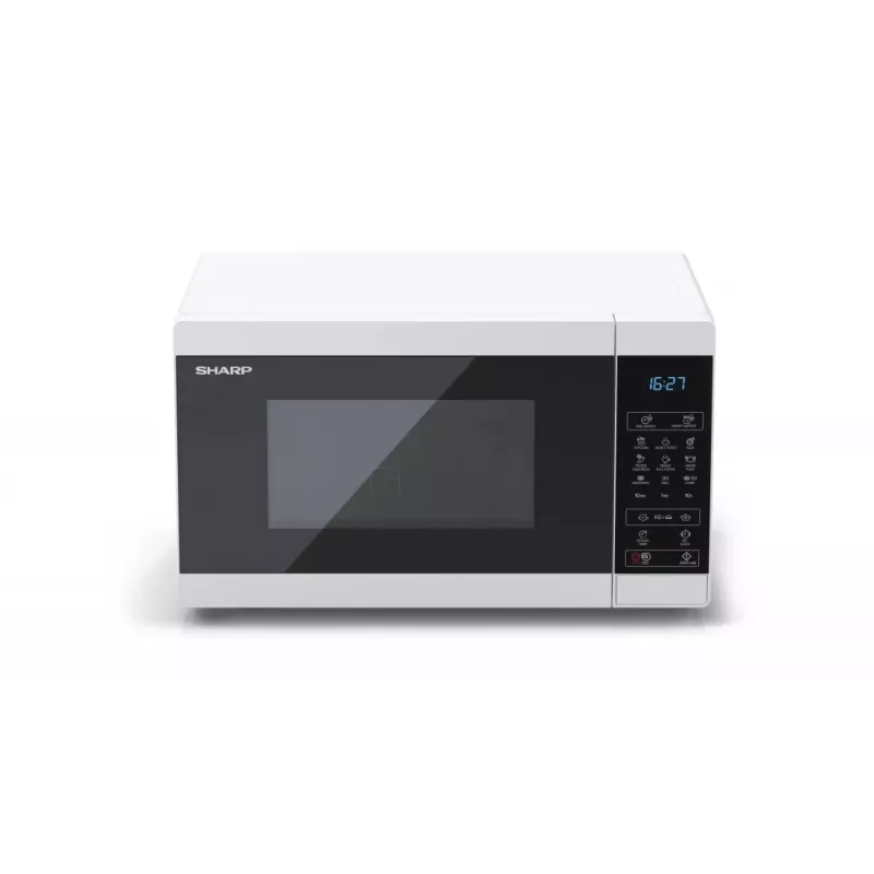 Sharp YC-MG02E-W mikroviļņu krāsns zila, balta, darba virsmas, 20 L, 800 W