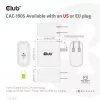 CLUB3D Travel Charger 65W GAN tehnoloģija, viens ports USB Type-C, Power Delivery (PD) 3.0 atbalsts
