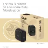 CLUB3D Travel Charger 65W GAN tehnoloģija, viens ports USB Type-C, Power Delivery (PD) 3.0 atbalsts