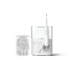 Mutes skalotājs Philips Power Flosser 7000 HX3911/40, darbināms ar baterijām, balts, universāls maiņstrāvas lādētājs