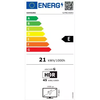Samsung G40B datora monitors 68,6 cm (27 colli) 1920 x 1080 pikseļi Full HD LED Melns