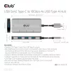 CLUB3D 4 portu USB-A centrmezgls USB-C – 10 Gbps ātra datu pārraide