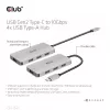 CLUB3D 4 portu USB-A centrmezgls USB-C – 10 Gbps ātra datu pārraide