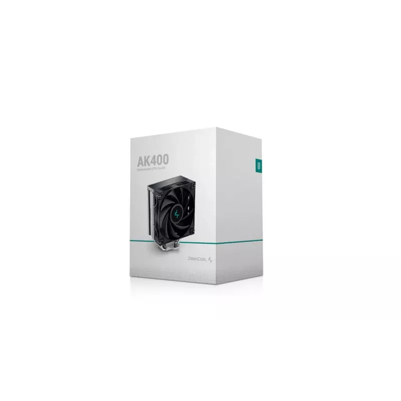 DEEPCOOL CPU Cooler AK400 Heat Pipe Tower 12cm - Melns