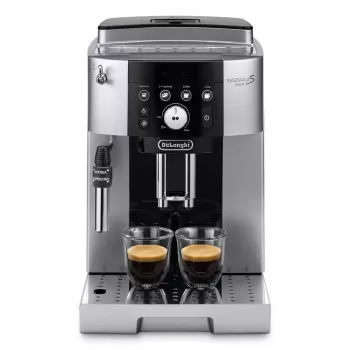 Espresso automāts De’Longhi Magnifica S Smart ECAM 250.23.SB — 1,8 L ūdens tvertne, 250 g pupiņu tvertne, 15 bāri, iebūvēta dzirnaviņa