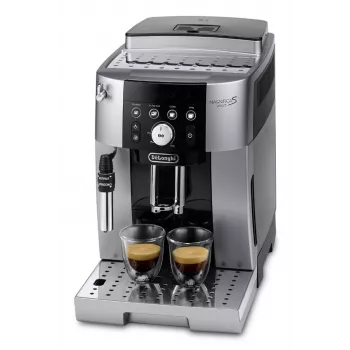 Espresso automāts De’Longhi Magnifica S Smart ECAM 250.23.SB — 1,8 L ūdens tvertne, 250 g pupiņu tvertne, 15 bāri, iebūvēta dzirnaviņa