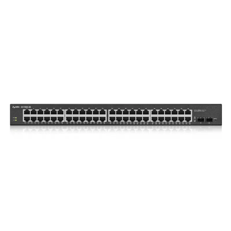 Zyxel GS1900-48-EU0102F tīkla komutators L2 Gigabit Ethernet (10/100/1000) melns
