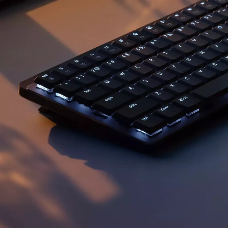 LOGITECH Mx Mechanical Mini Minimālistiska bezvadu apgaismota tastatūra - Grafīts, taustes klusā, QWERTY US/Int'l