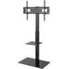 TV skapis Goobay 58526 Melns tērauds 1 plaukts 650x400x1458 mm