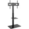 TV skapis Goobay 58526 Melns tērauds 1 plaukts 650x400x1458 mm