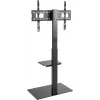 TV skapis Goobay 58526 Melns tērauds 1 plaukts 650x400x1458 mm