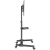 Multivides statīvs Goobay 59507 Melns Tērauds Augstums 1540 mm